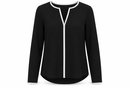Womens UK Size 8 Atmosphere Black Basic Blouse