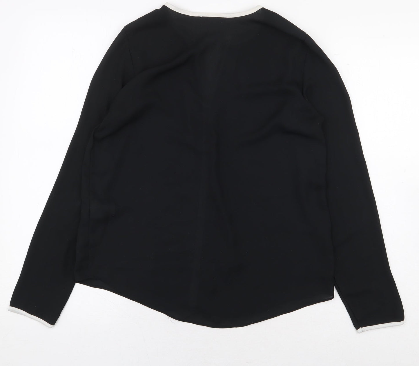 Womens UK Size 8 Atmosphere Black Basic Blouse