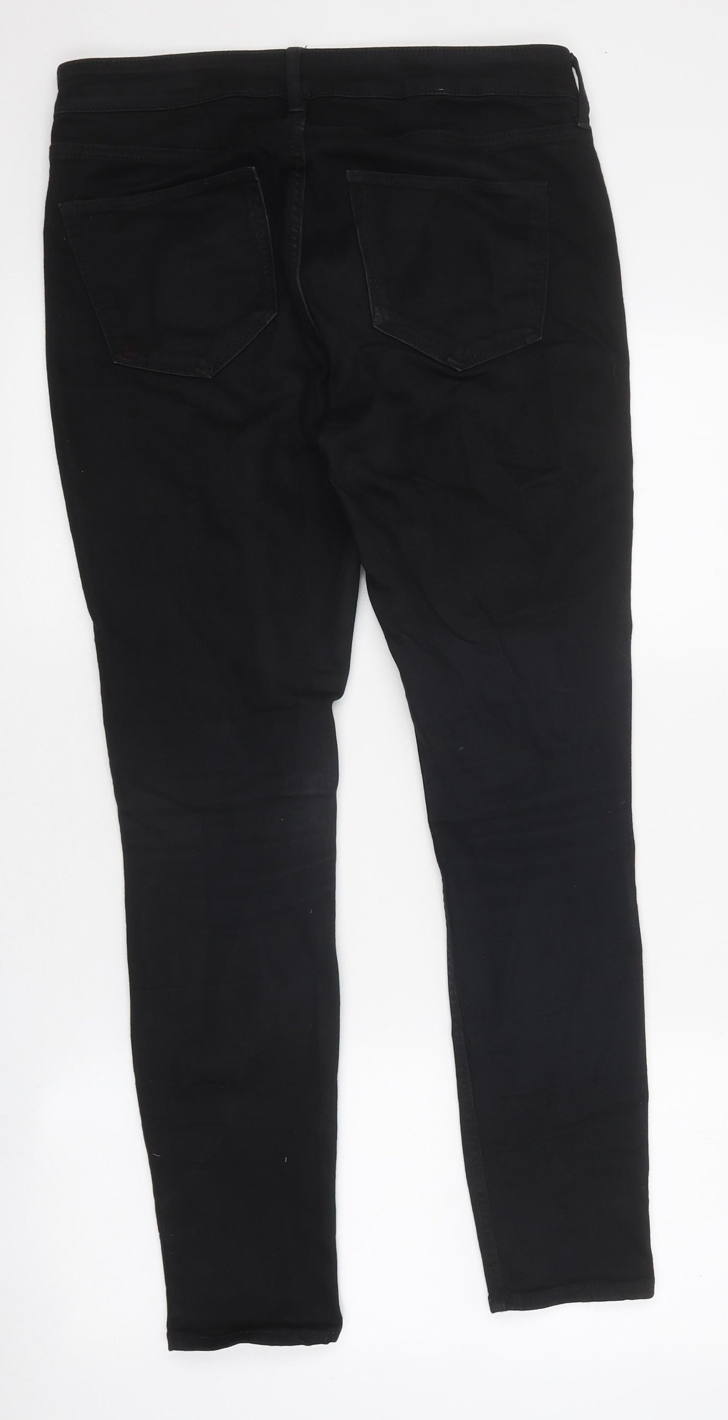 Womens UK Size 30 in Preworn Regular Fit Skinny Black Jeans