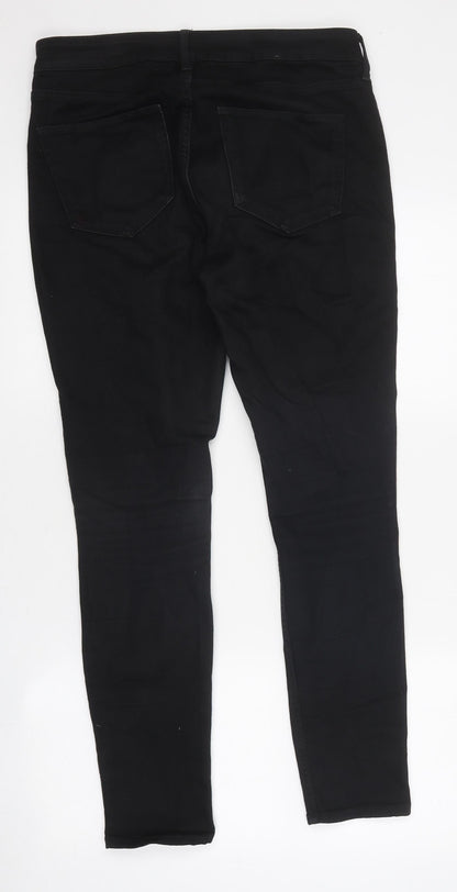Womens UK Size 30 in Preworn Regular Fit Skinny Black Jeans