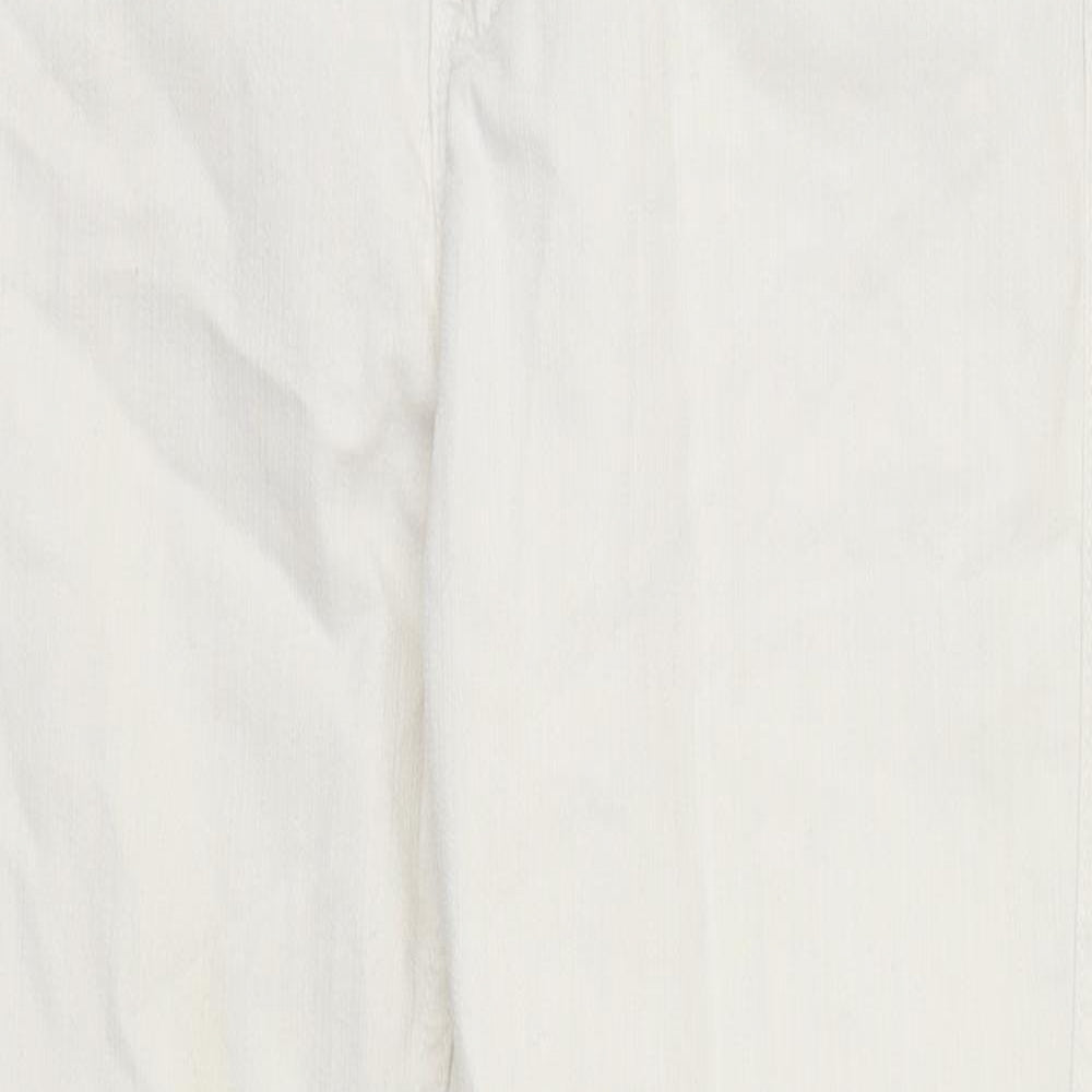 Vera Moda Womens White 100% Cotton Skinny Jeans Size 34 in L29 in Regular Zip