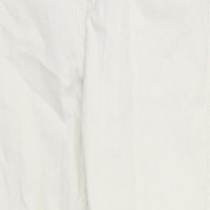 Vera Moda Womens White 100% Cotton Skinny Jeans Size 34 in L29 in Regular Zip