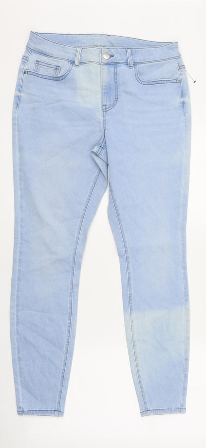 Womens UK Size 30 in Preworn Regular Fit Skinny Blue Jeans