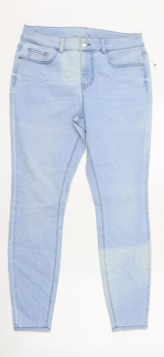 Womens UK Size 30 in Preworn Regular Fit Skinny Blue Jeans