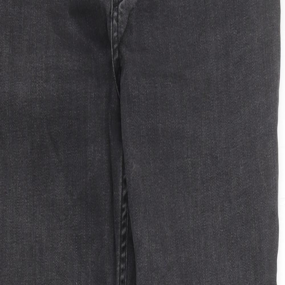 Mama Womens Grey 100% Cotton Skinny Jeans Size L L30 in Slim