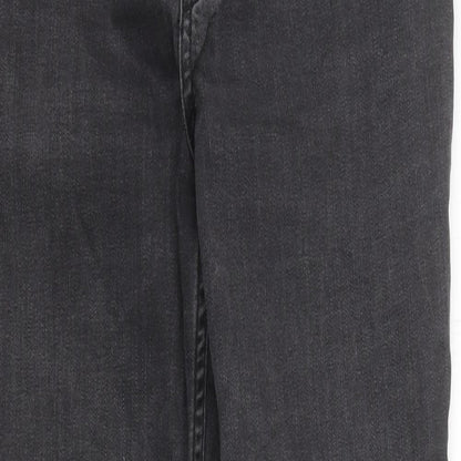 Mama Womens Grey 100% Cotton Skinny Jeans Size L L30 in Slim