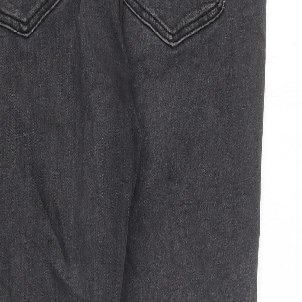 Mama Womens Grey 100% Cotton Skinny Jeans Size L L30 in Slim