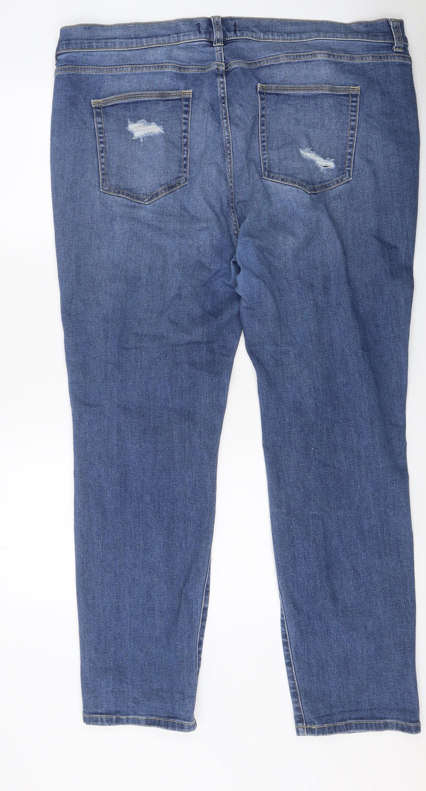 FOREVER 21 Womens Blue 100% Cotton Skinny Jeans Size 38 in L30 in Regular Zip