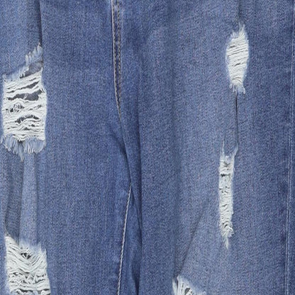 FOREVER 21 Womens Blue 100% Cotton Skinny Jeans Size 38 in L30 in Regular Zip