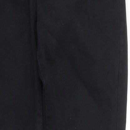 Mens UK Size 30 in Preworn Regular Fit Skinny Black Jeans
