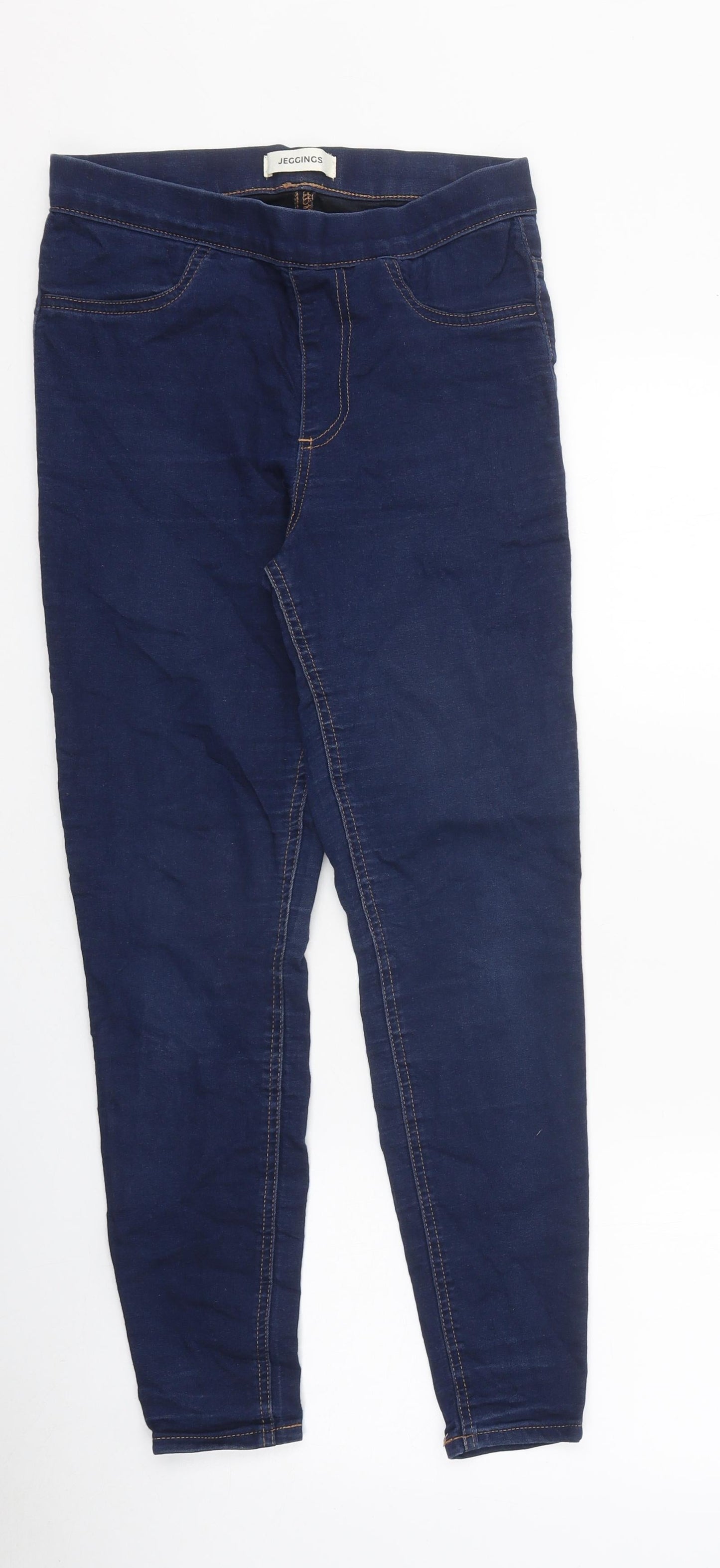 Womens UK Size 8 Marks and Spencer Regular Fit Jegging Blue Jeans