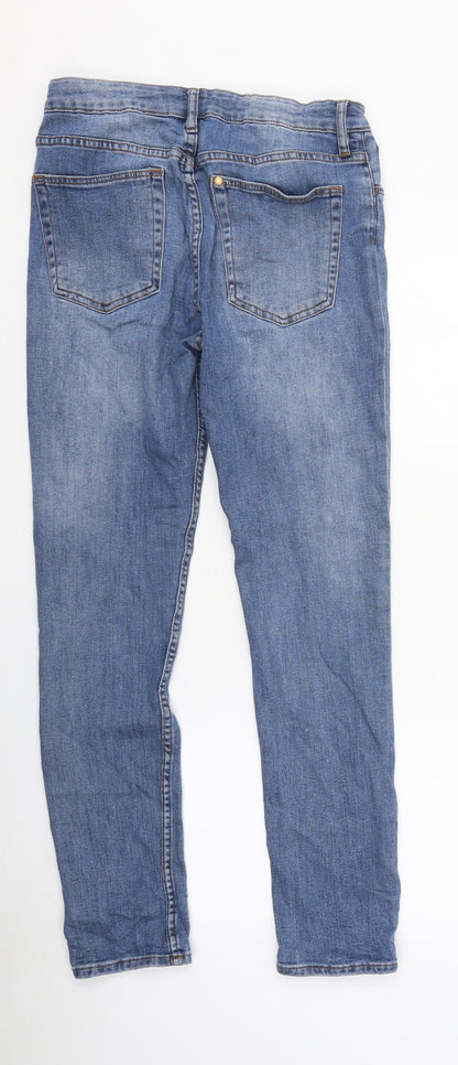 Womens UK Size 30 in H&M Regular Fit Skinny Blue Jeans