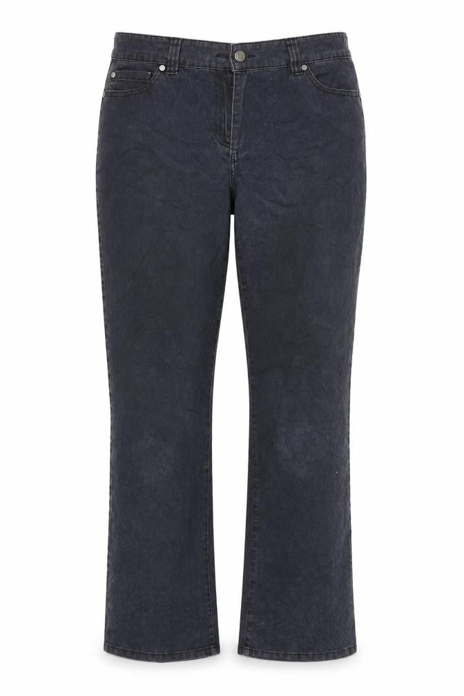 Country Casuals Womens Black Animal Print Cotton Straight Jeans Size 12 L30 in Regular Zip