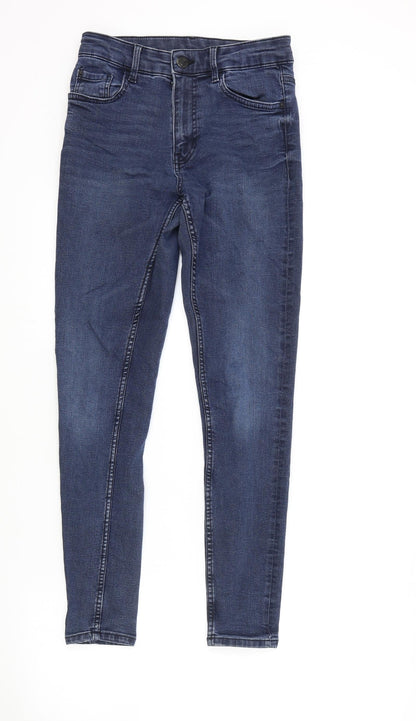 Womens UK Size 8 Marks and Spencer Regular Fit Skinny Blue Jeans