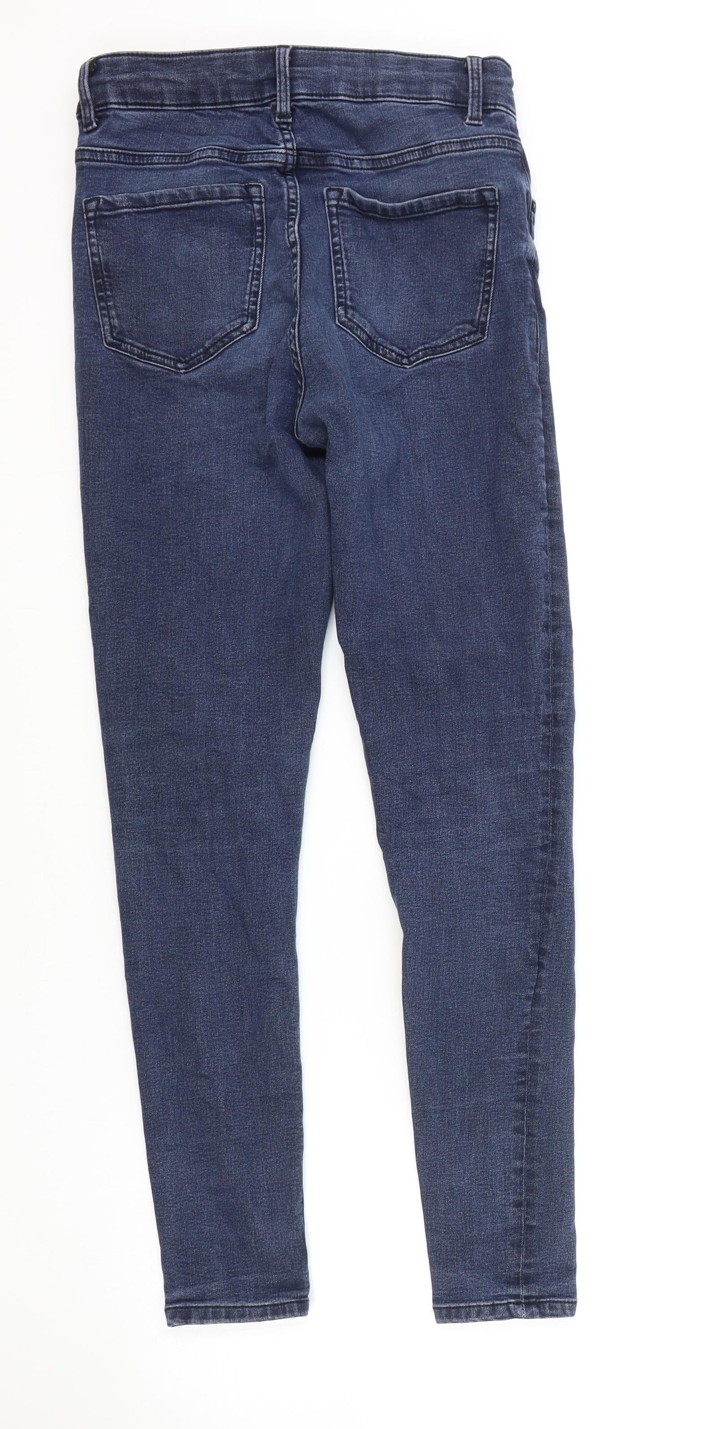 Womens UK Size 8 Marks and Spencer Regular Fit Skinny Blue Jeans