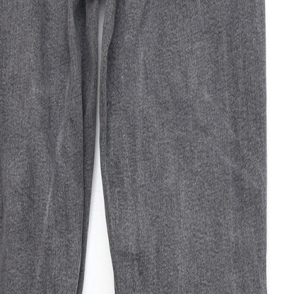 Topshop Womens Grey Cotton Skinny Jeans Size 26 in L30 in Regular Zip