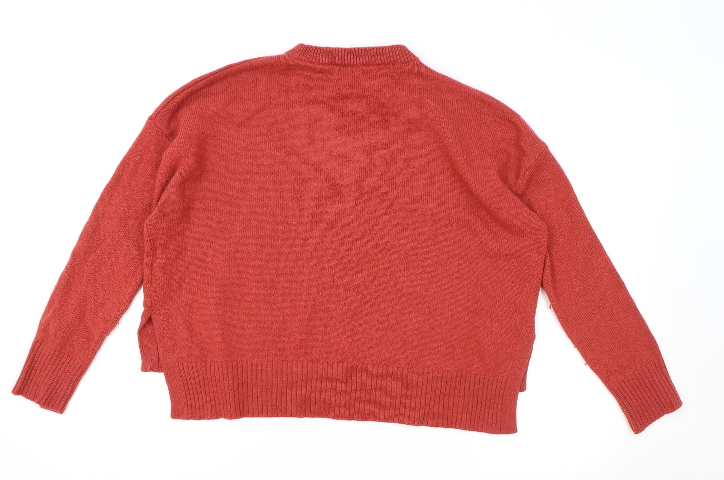 Womens UK Size S Marks and Spencer Red Pullover Jumper