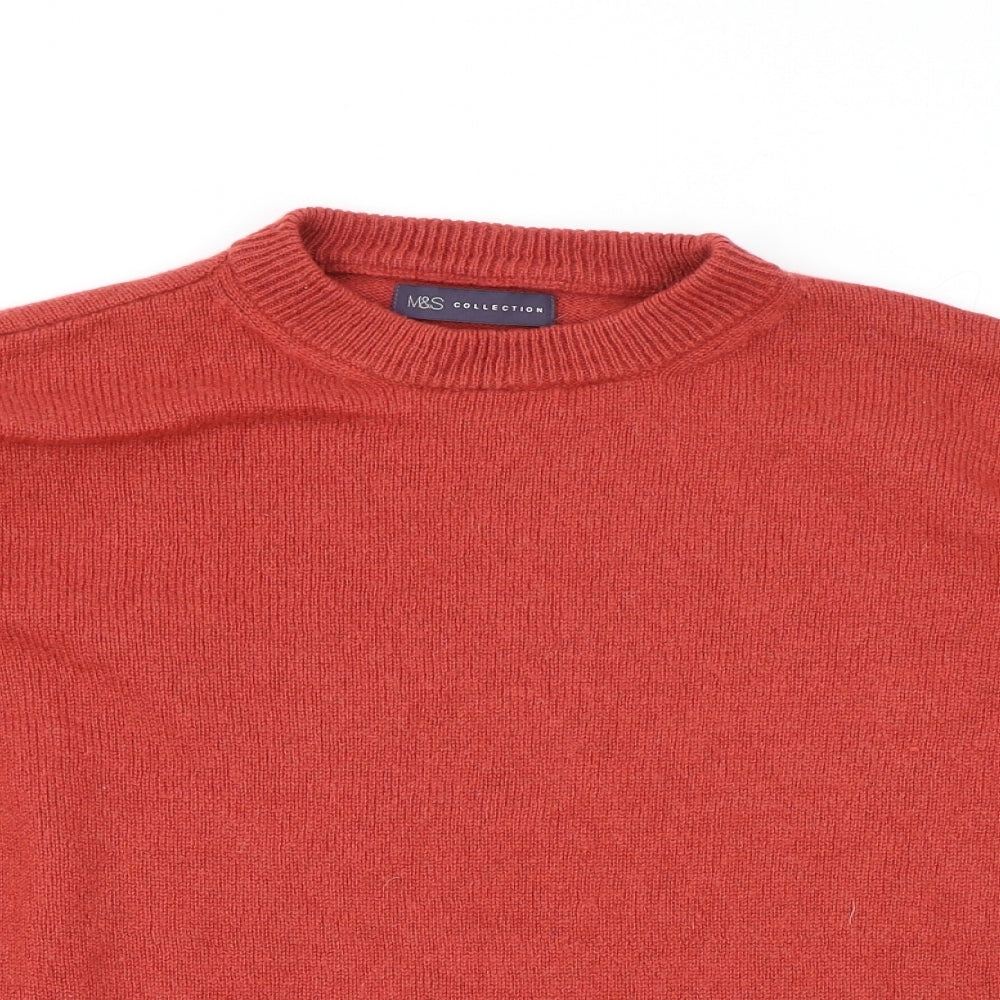 Womens UK Size S Marks and Spencer Red Pullover Jumper