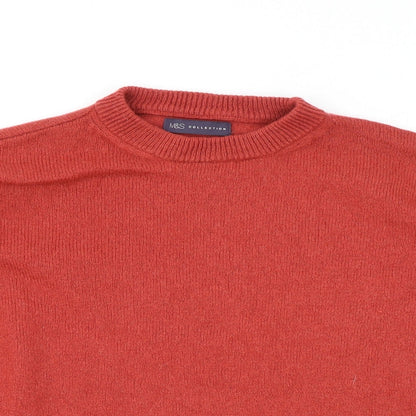 Womens UK Size S Marks and Spencer Red Pullover Jumper