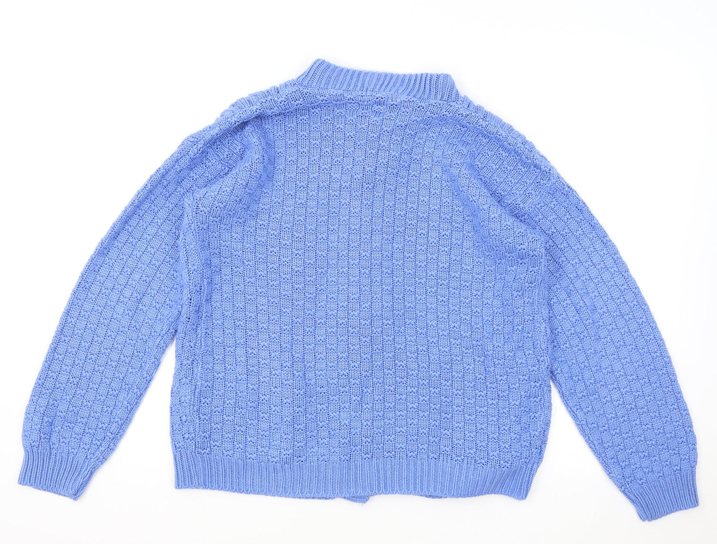 Womens UK Size M Insight Blue Cardigan Jumper