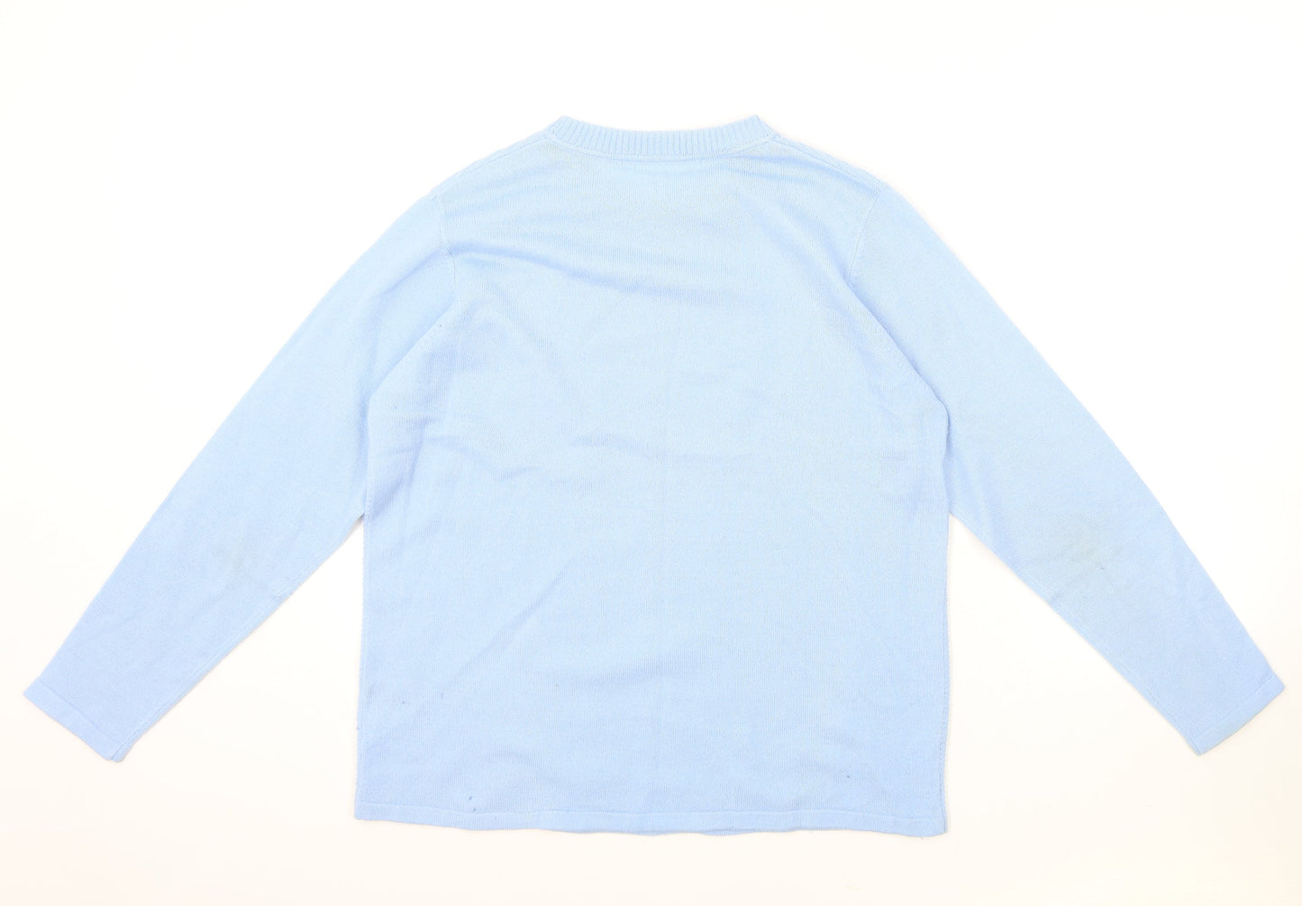 Womens UK Size One Size EWM Blue Pullover Jumper