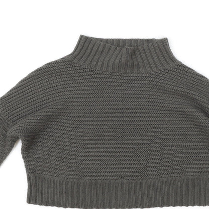 915 Generation Girls Green High Neck Acrylic Pullover Jumper Size 10-11 Years Pullover - Cropped