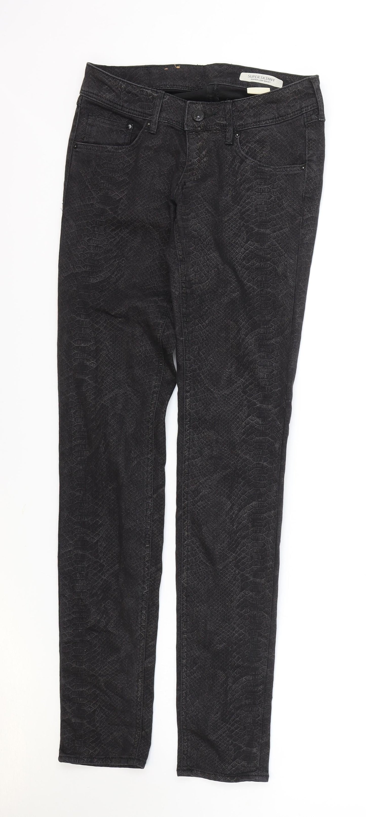 Womens UK Size 24 in H&M Regular Fit Skinny Black Jeans