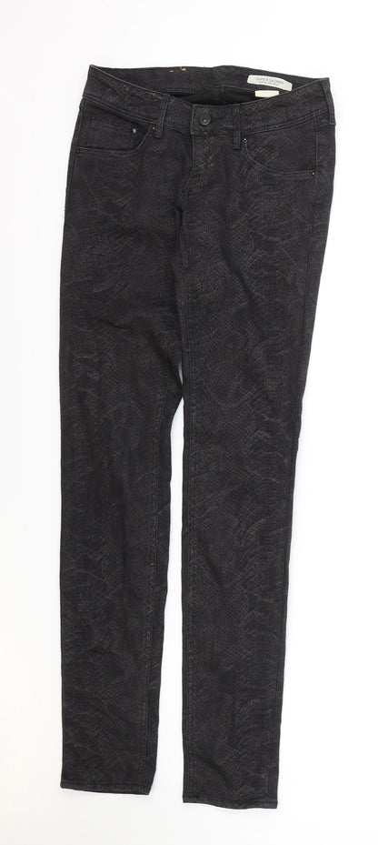 Womens UK Size 24 in H&M Regular Fit Skinny Black Jeans