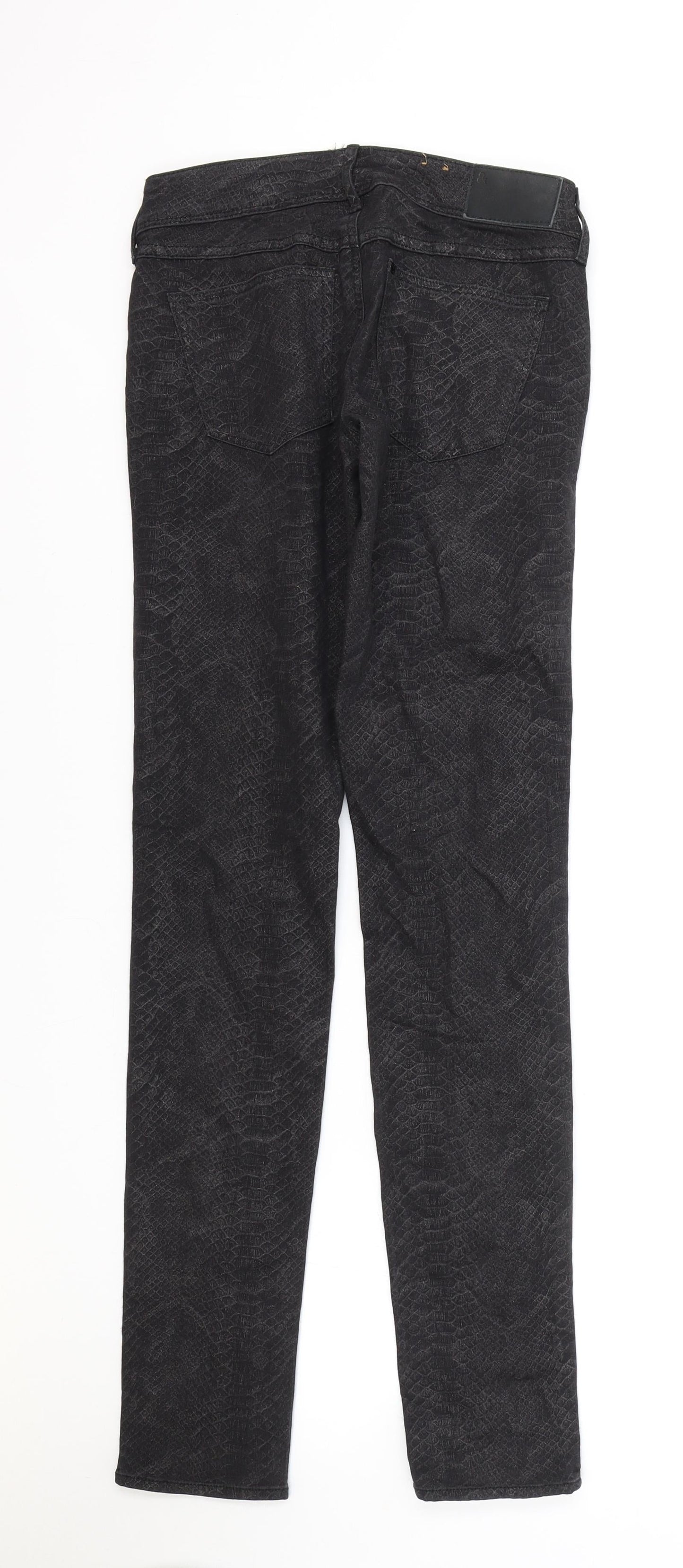Womens UK Size 24 in H&M Regular Fit Skinny Black Jeans