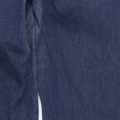 Marks and Spencer Womens Blue Cotton Skinny Jeans Size 38 in L31 in Regular