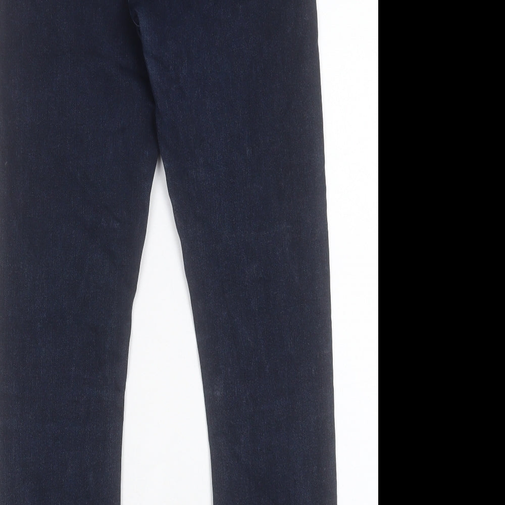 Topshop Womens Blue Cotton Skinny Jeans Size 30 in L32 in Regular Button