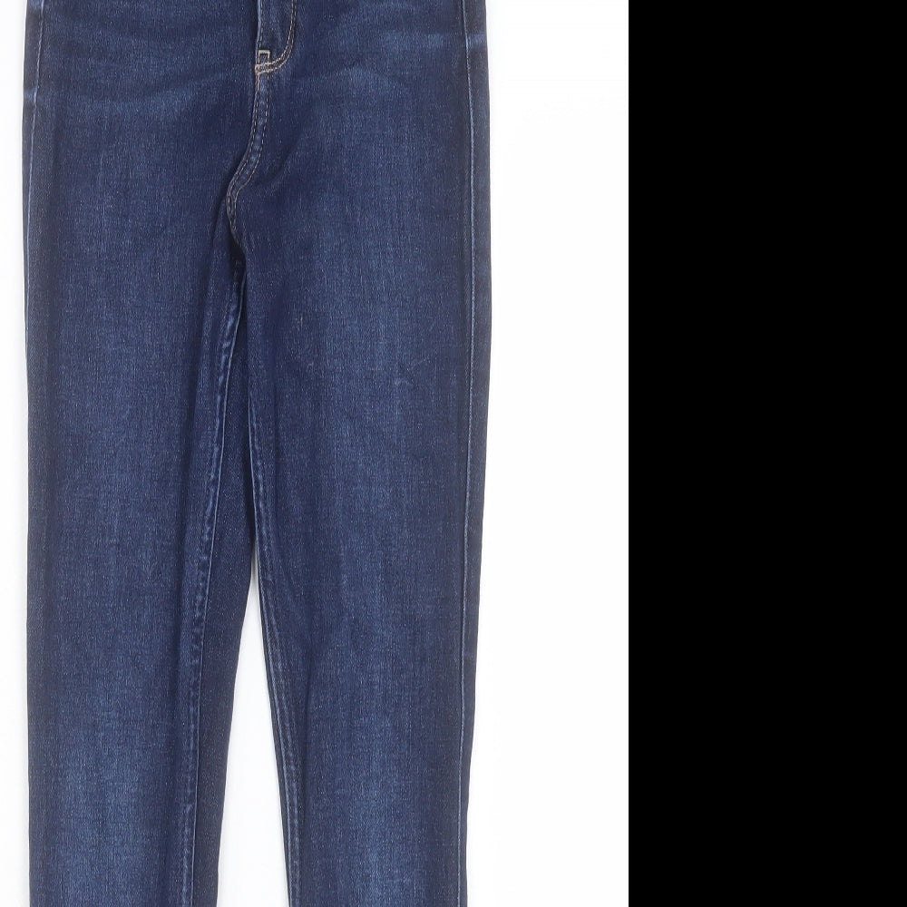 Hollister Womens Blue Cotton Skinny Jeans Size 25 in L30 in Regular Button