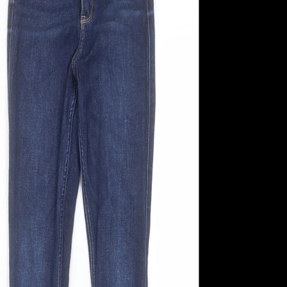 Hollister Womens Blue Cotton Skinny Jeans Size 25 in L30 in Regular Button