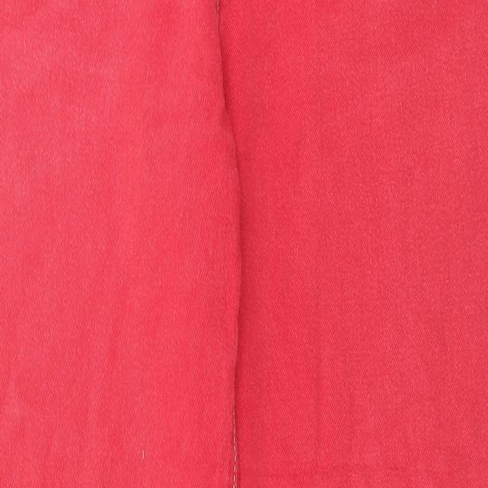 SheIn Womens Pink Cotton Wide-Leg Jeans Size S L29 in Regular Button