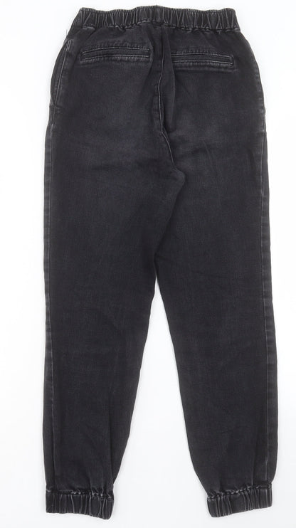 George Womens Black Cotton Tapered Jeans Size 8 L26 in Regular