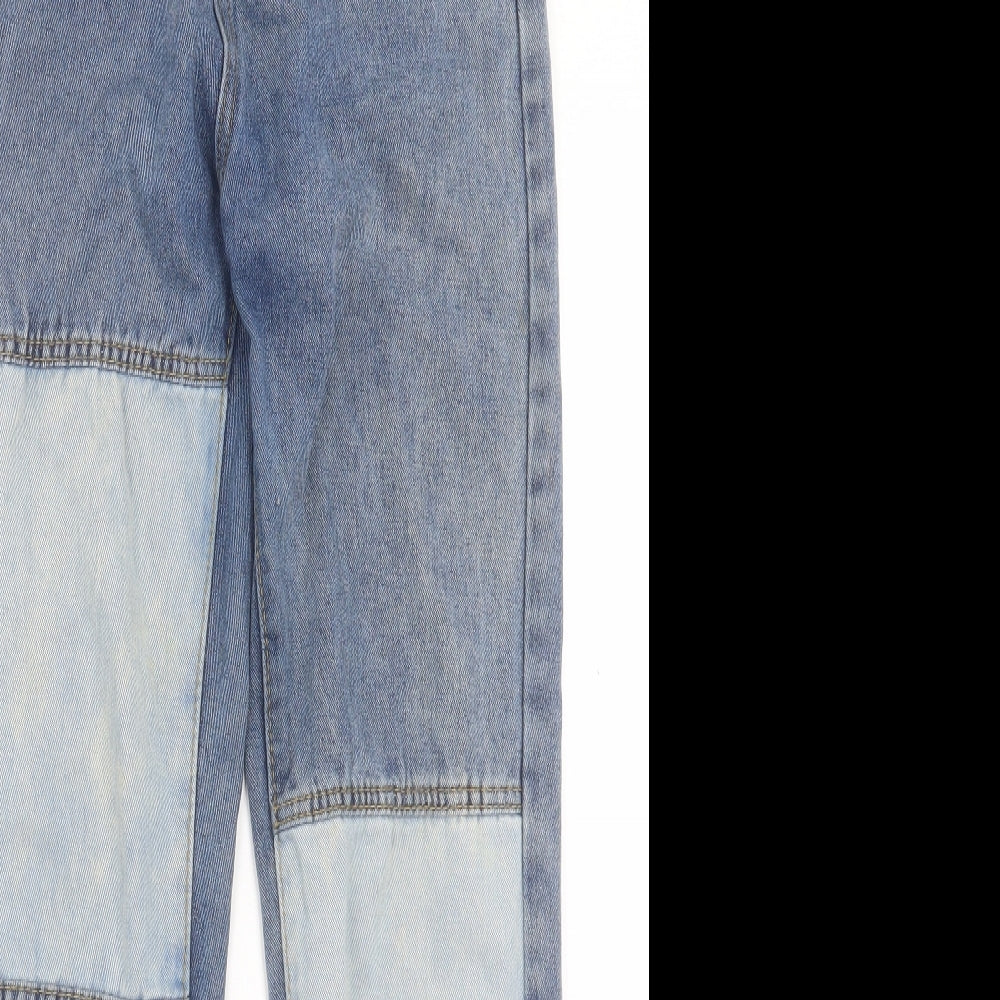 Womens UK Size S Preworn Regular Fit Straight Blue Jeans