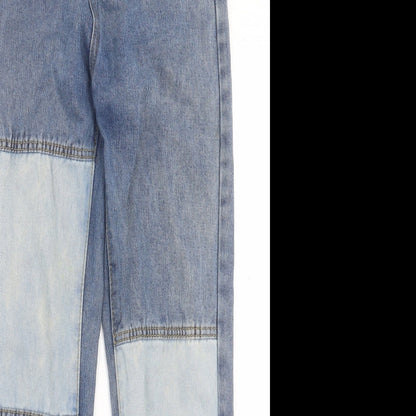 Womens UK Size S Preworn Regular Fit Straight Blue Jeans