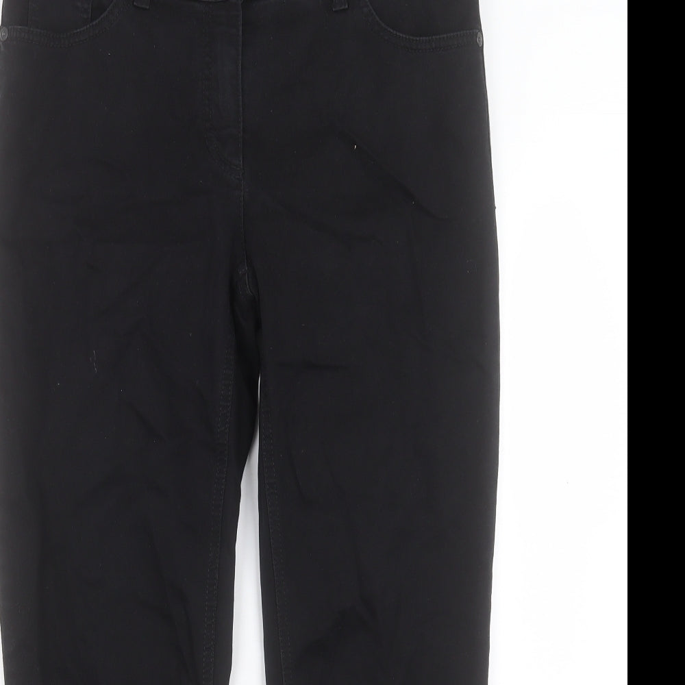 Gerry Weber Womens Black Cotton Straight Jeans Size 32 in L26 in Regular Button