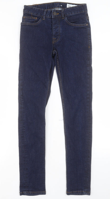 Denim & Co. Mens Blue Cotton Skinny Jeans Size 28 in L32 in Regular Button