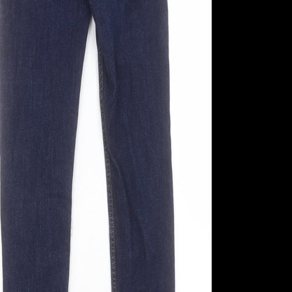 Denim & Co. Mens Blue Cotton Skinny Jeans Size 28 in L32 in Regular Button