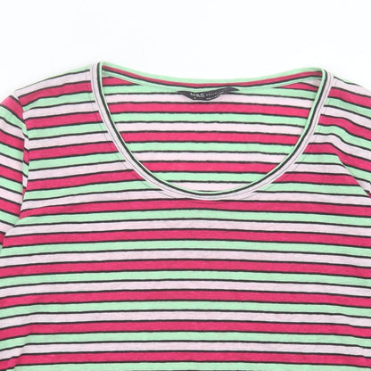 Womens UK Size 6 Marks and Spencer Pink Basic T-Shirt