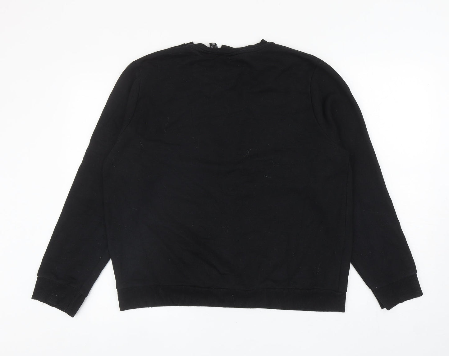 Primark Womens Black Cotton Pullover Sweatshirt Size L Pullover - Thank U, Next
