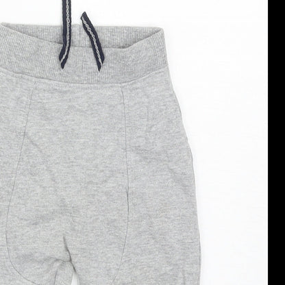 Peacocks Baby Grey Polyester Jogger Trousers Size 3-6 Months Drawstring