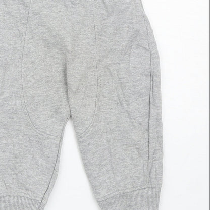 Peacocks Baby Grey Polyester Jogger Trousers Size 3-6 Months Drawstring