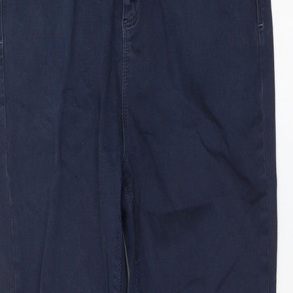 Maison De Nines Womens Blue Polyester Skinny Jeans Size 12 L30 in Regular Zip