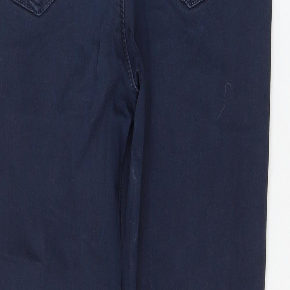 Maison De Nines Womens Blue Polyester Skinny Jeans Size 12 L30 in Regular Zip