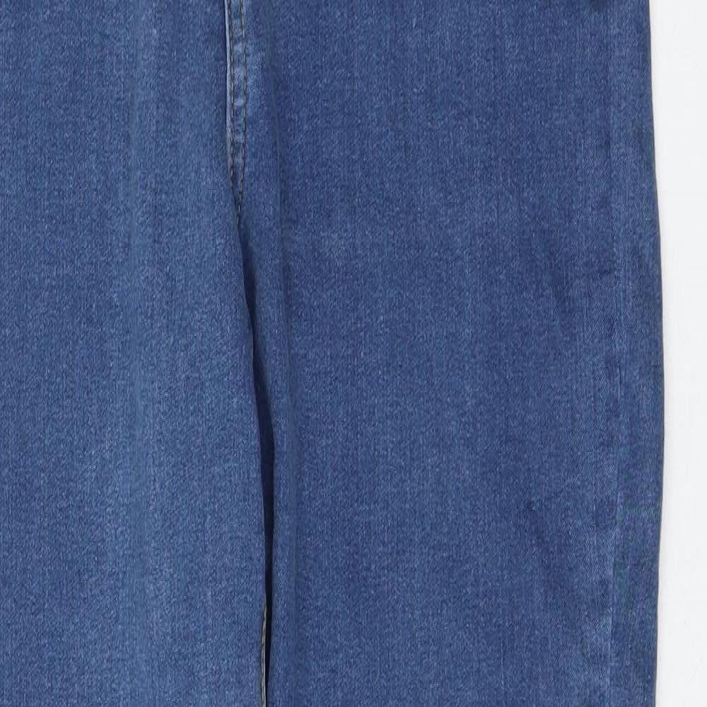 Missguided Womens Blue Cotton Jegging Jeans Size 10 L30 in Regular Zip