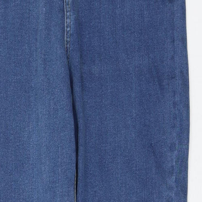 Missguided Womens Blue Cotton Jegging Jeans Size 10 L30 in Regular Zip