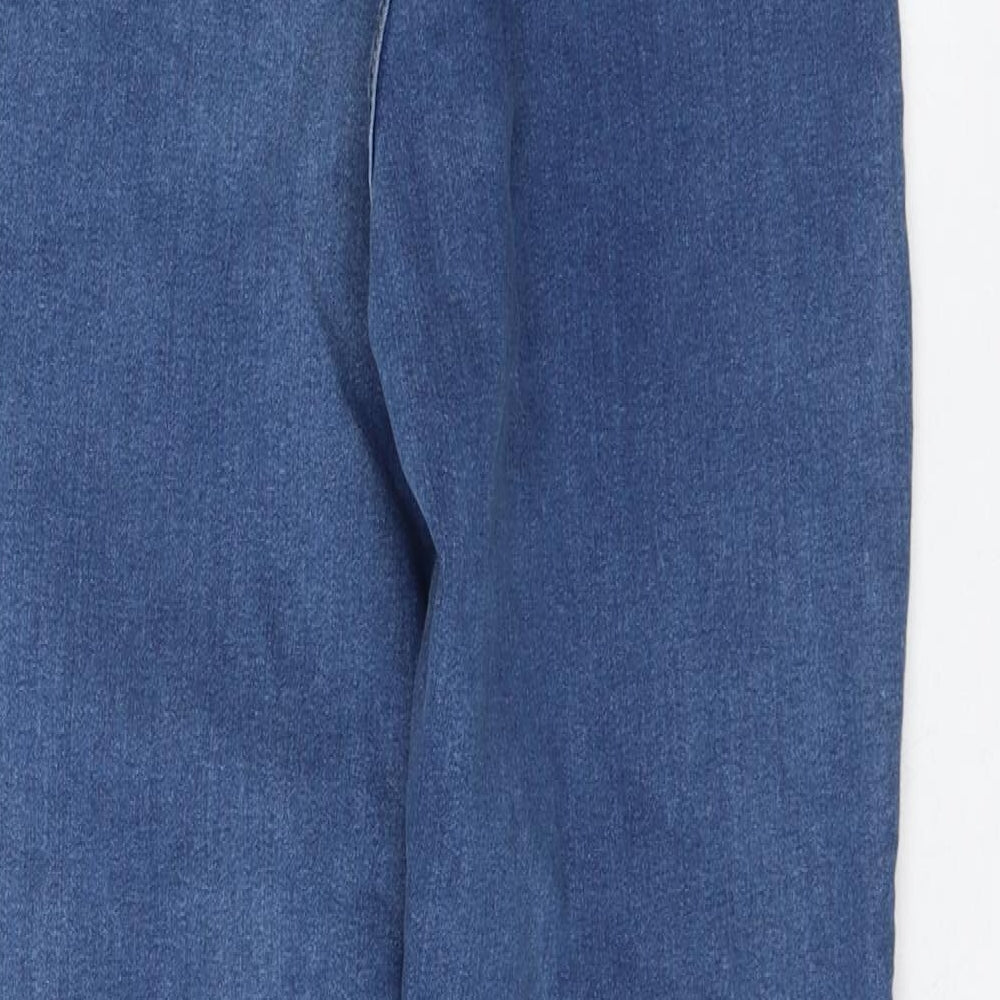 Missguided Womens Blue Cotton Jegging Jeans Size 10 L30 in Regular Zip