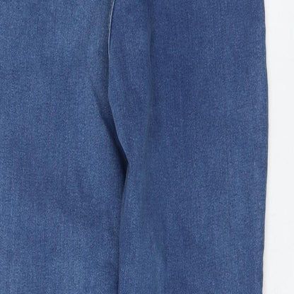Missguided Womens Blue Cotton Jegging Jeans Size 10 L30 in Regular Zip
